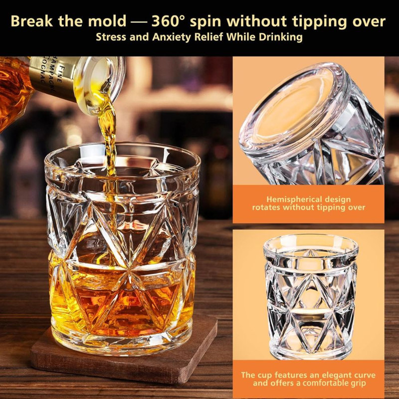 2-Pieces Premium Whiskey Glasses