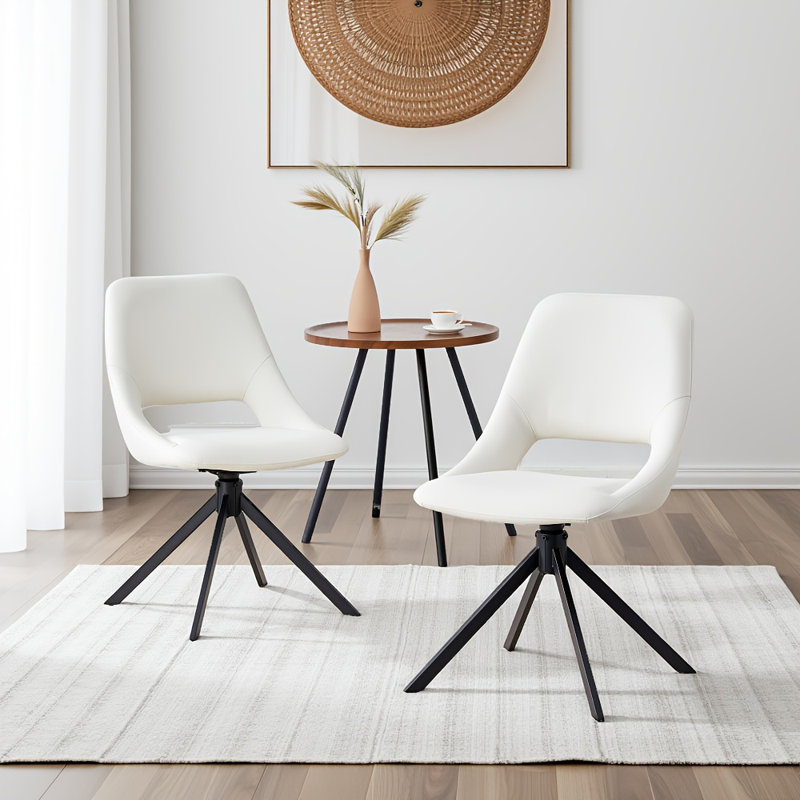 Chaises de cuisine modernes à haut dossier - Cuir imperméable résistant aux égratignures et rembourrage en mousse à mémoire de forme