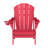 Mallette Adirondack Chair Wood Texture HDPE Foldable Patio Chair Fire Pit Chair with Cup Holder-128923166