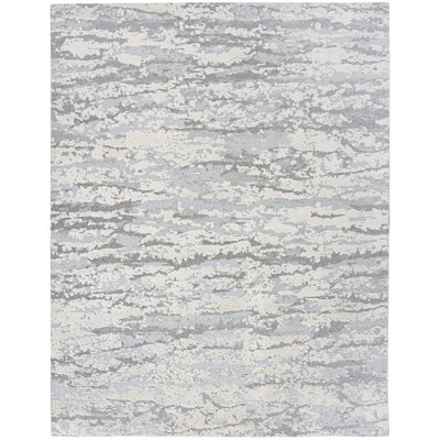 Tapis d'intérieur moderne turquoise 8 pi 6 po x 11 pi 6 po Nourison Theos