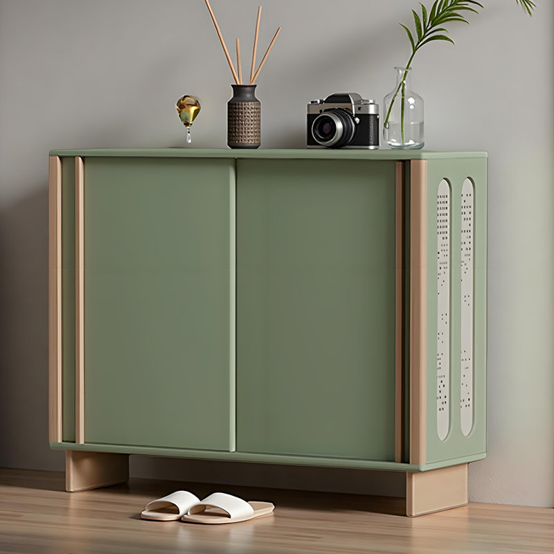Armoire à chaussures de style américain, H 38,19 po x l 47,24 po x P 14,96 po, Vert