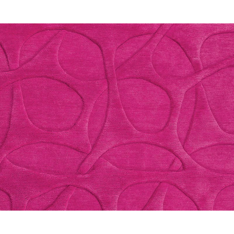 Molecular Wool Area Rug in Pink, Rectangle 8' x 10'