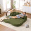 Canapé-lit 2-en-1 pliable, canapé-lit convertible pliable sans os de 70 pouces, 4 coussins-548049639