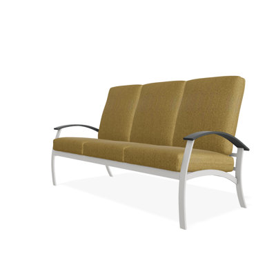 Askar 71.5'' Wide Powder Coated Aluminum Patio Sofa with Cushions