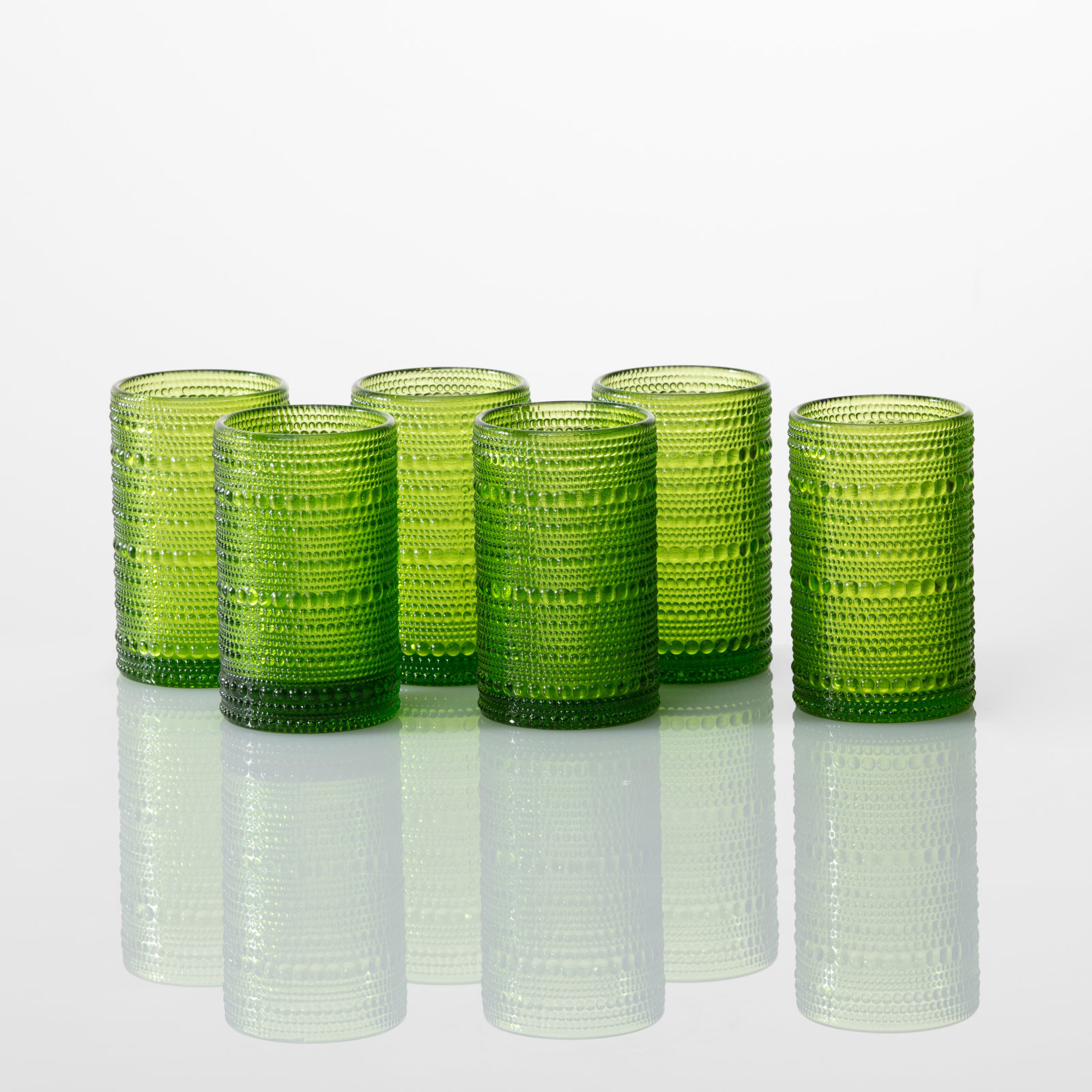 Jupiter Drinking Glass, Fern, 13 oz.
