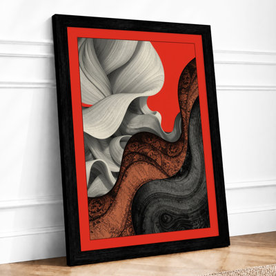 Flowing Forms Modern - Framed Print