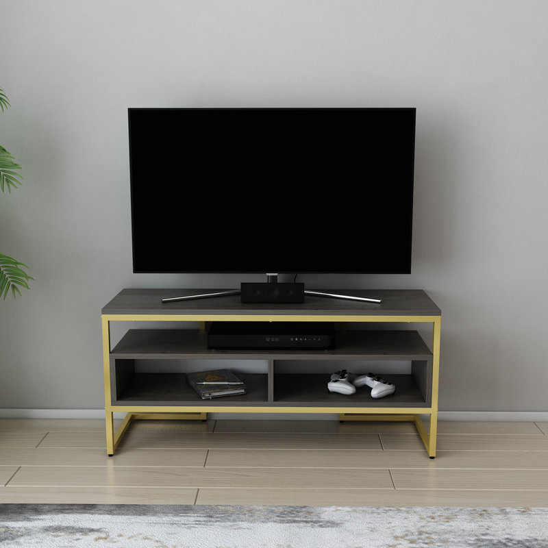Bedelia TV Stand for TVs up to 48", Gold/Wenge