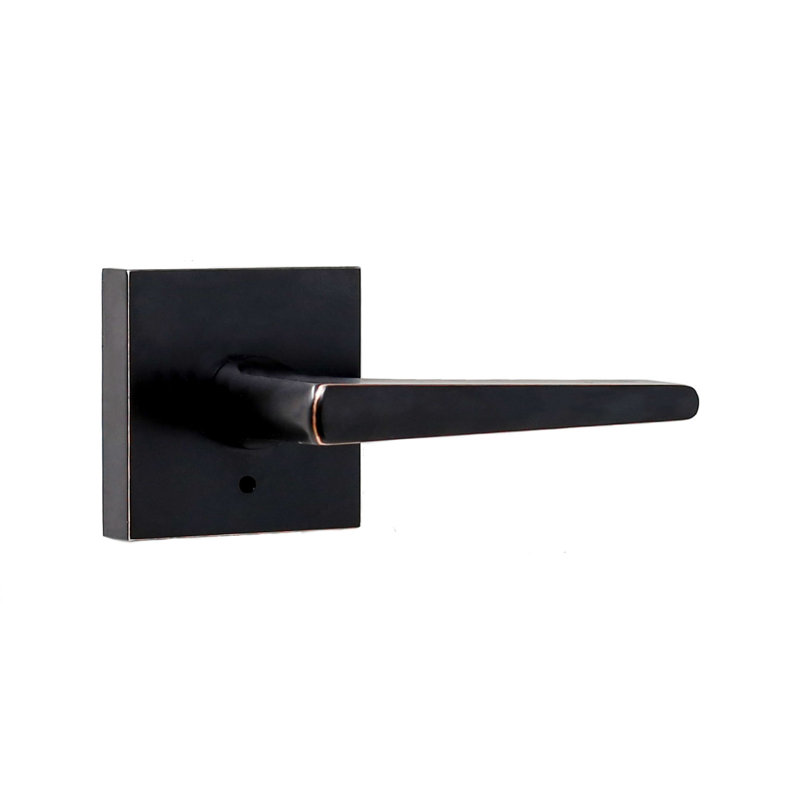 Poignée de porte avec rosette Philtower, Bronze huilé