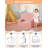 Kids Sofa Chair, Sherpa Convertible Toddler Couch with Washable Cover, Crown Design Comfy Children's Reading Chair, Fold Out Sofa Bed for Playroom, Nursery-1457817663