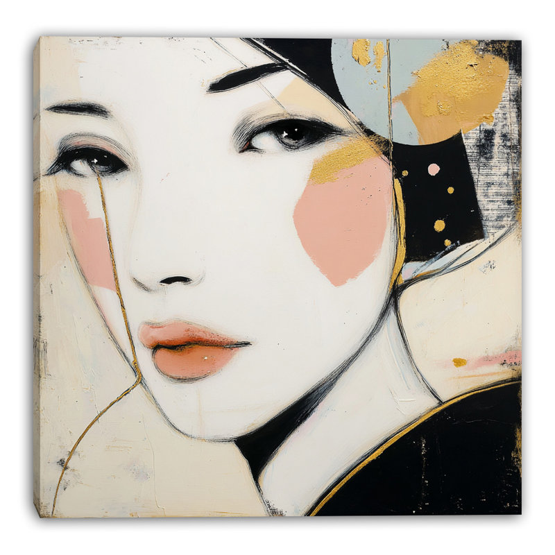 «Porcelain Gaze», art mural sur toile tendue, L 30 po x H 30 po x P 1,5 po