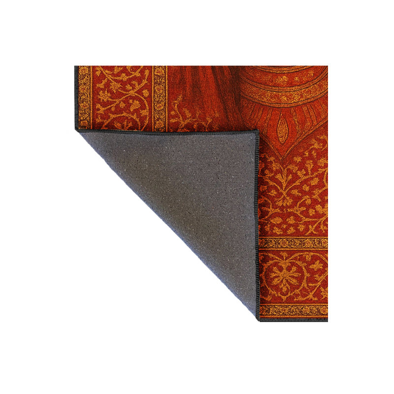Tapis vert tissé à motif lavable Mosso, 6'7" x 9'10"
