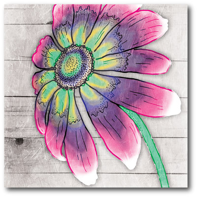 «Pastel Petals II», reproduction d'art sur toile tendue
