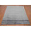 Tapis gris chic de style Gabbeh 8 x 9 avec des motifs épars