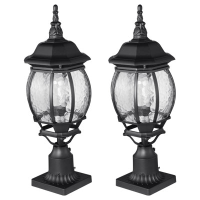 2 lampadaires d'extérieur Dusk To Dawn