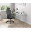 Chaise de travail avec appui-tête HON Ignition 2.0, inclinaison synchro limitée, structure noire, noir