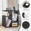 23.8" Tall Narrow End Table with Charging Station-110218238