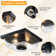 Dcaildz 2 -light Outdoor Flush Mount Ceiling Lights with Motion Sensor