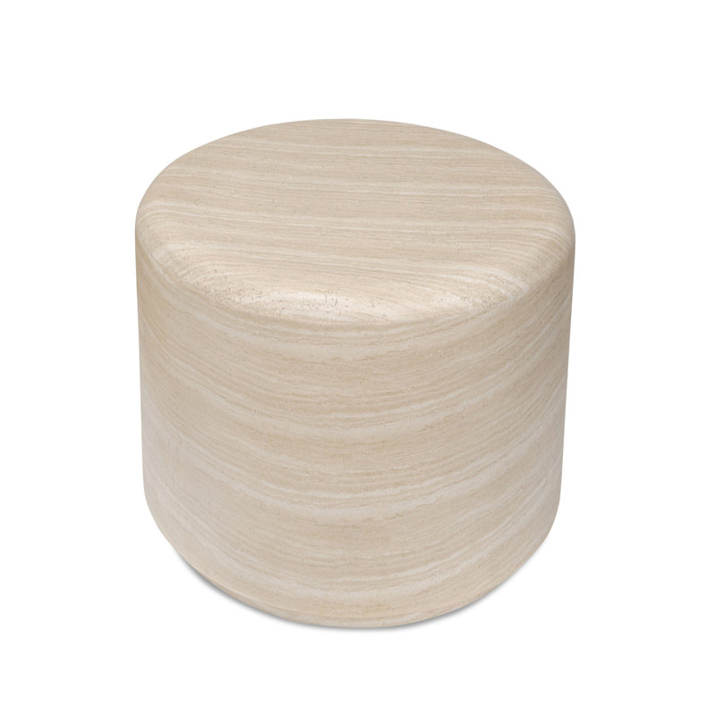 Venetia Outdoor End Table, Sand Striae