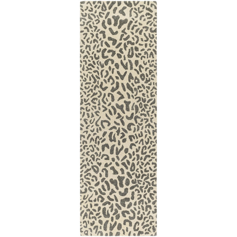Bauwine Wool Animal Print Indoor Rug, Runner 2'6" x 8'