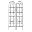 Paquet de 4 treillis de jardin en métal antirouille pour plantes grimpantes
