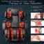 Fauteuil inclinable massant en simili-cuir