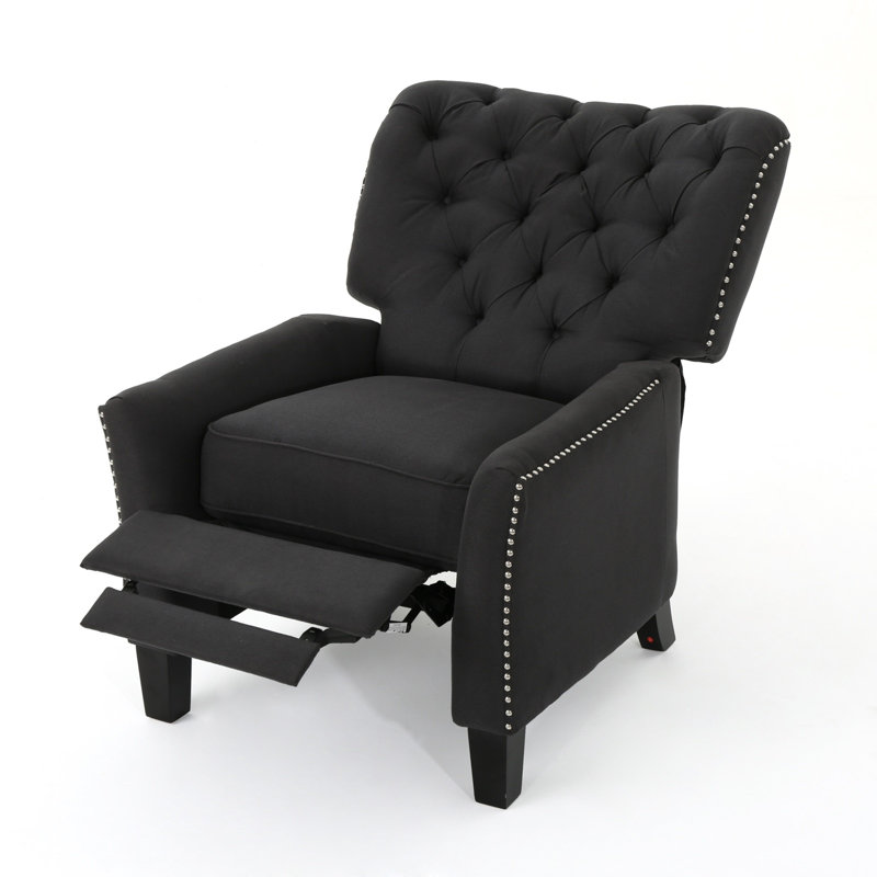 Fauteuil inclinable moderne en tissu gris foncé, gris foncé antique
