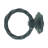 Black Wrought Iron Ring Cabinet Pulls Flower Style Drawer Pulls Rust Resistant