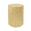 Table d'appoint cylindrique MGO, texture semblable au bois, couleur brun antique