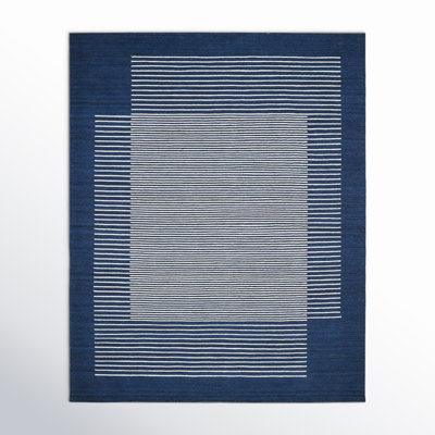 Nevins Handmade Navy/White Rug