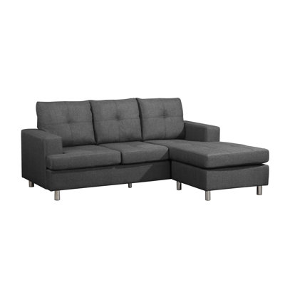 Khaleesi Upholstered L-Shaped Sectional Reversible