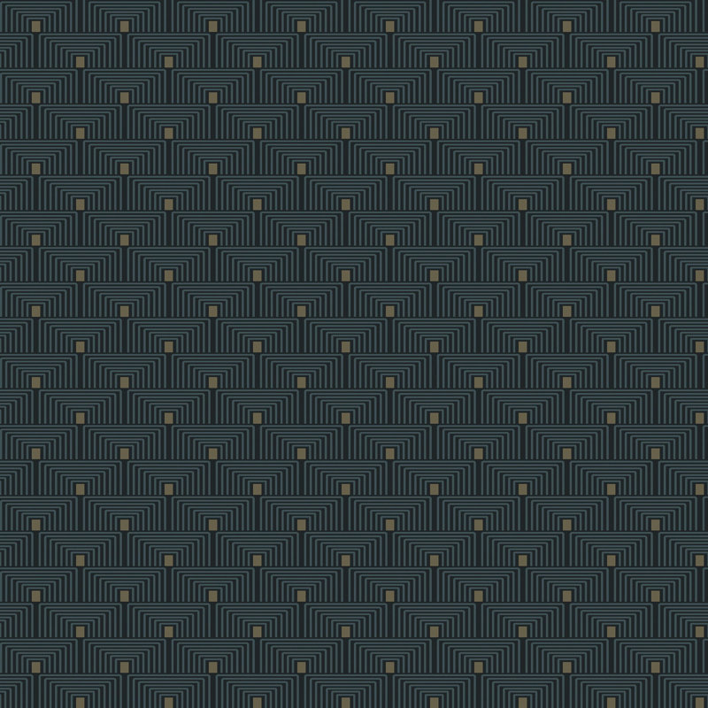 Nicely Boutique Collection Metallic Geometric Key 10.05m x 53cm Wallpaper Roll, Blue