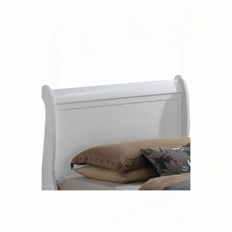 Lit en bois, Lit simple, Blanc