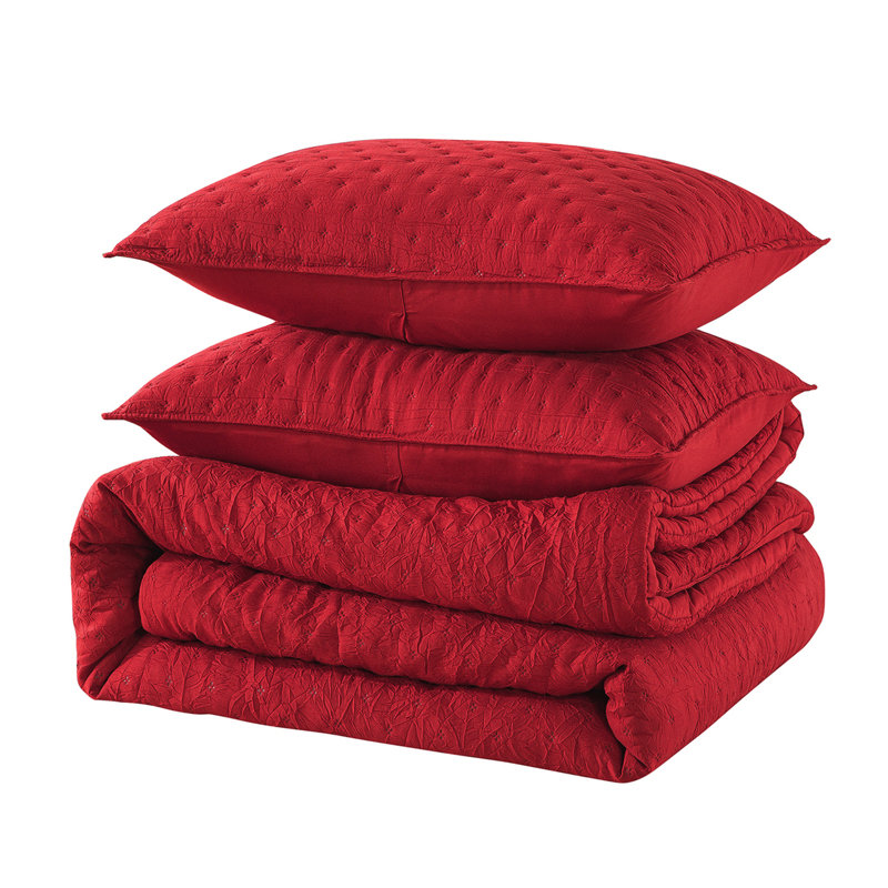 Ensemble d'édredon en microfibre, Grand, Bourgogne