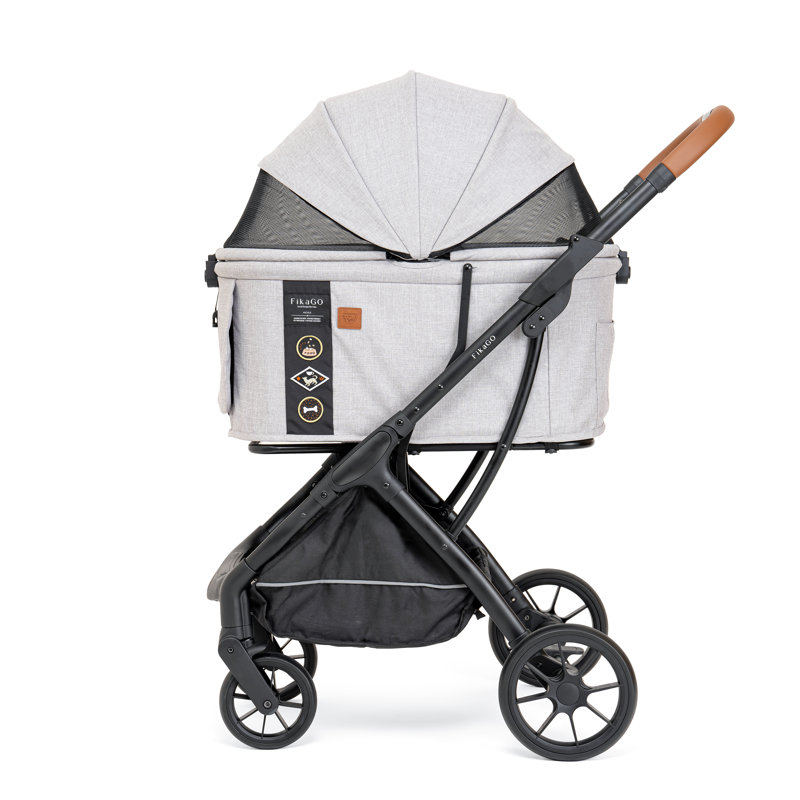 Fikago | Poussette rapide pour animaux, Gris