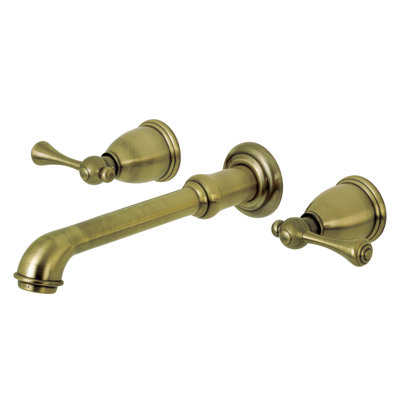 Robinet de salle de bain mural 3 trous Kingston Brass English Country