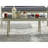 All-Weather Wicker & Glass Outdoor Patio Coffee Table 2-Person 42 in. - Durable Modern Weather-Resistant & Weatherproof Mixed-Material Seating Accessory for Porch & Patio