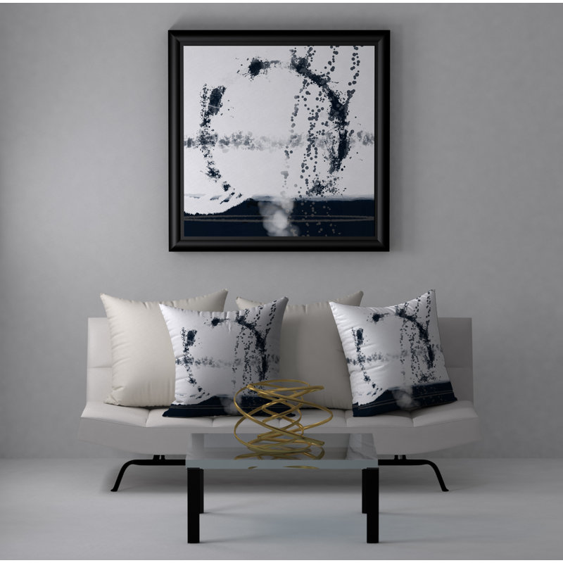 Abstract Reversible Throw Pillow, 20" x 20"