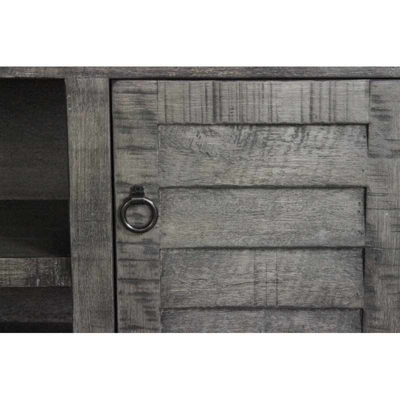 Magee Media Console, Rustic Barnwood, 68