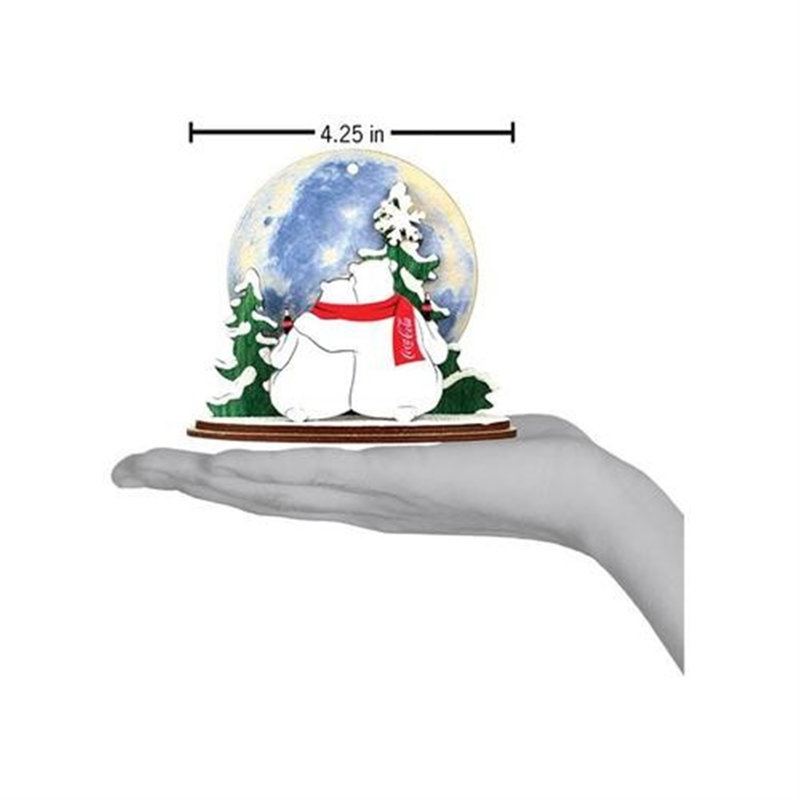 Ornement figurine suspendue lune de montre polaire