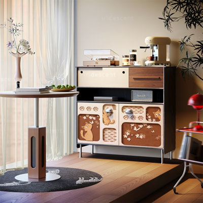 Armoire latérale de rangement multifonctionnelle