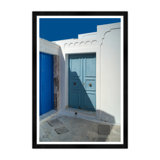 Blue Sky Light Blue Door Print by Tim Klein