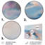 Ensemble de décorations murales gris et rose-717643010-717643263