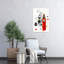 Vibrant London Big Ben Abstract Energetic Modern Architecture City Wall Art Print 1 Piece Wrapped Canvas Wall Art-1804412101