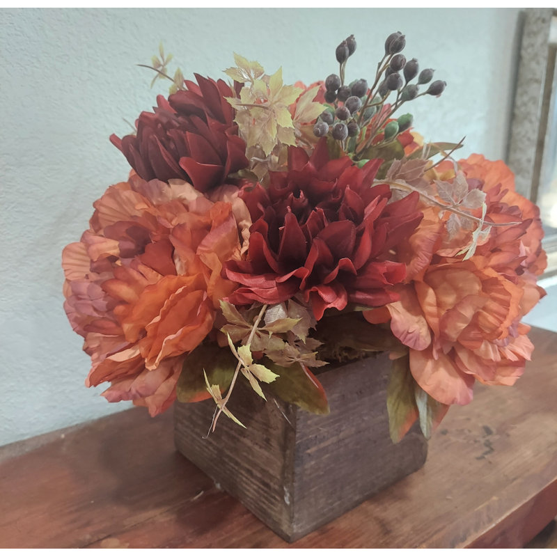Faux arrangement pivoine et hortensia