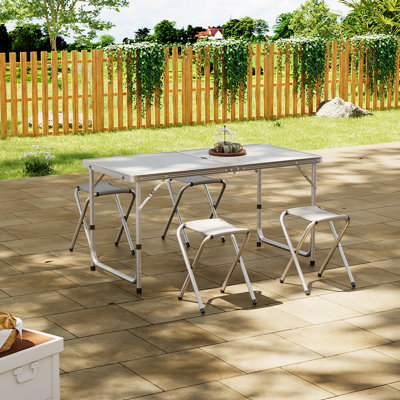 Rectangular 5 - Piece 4 - Person Outdoor Picnic Table