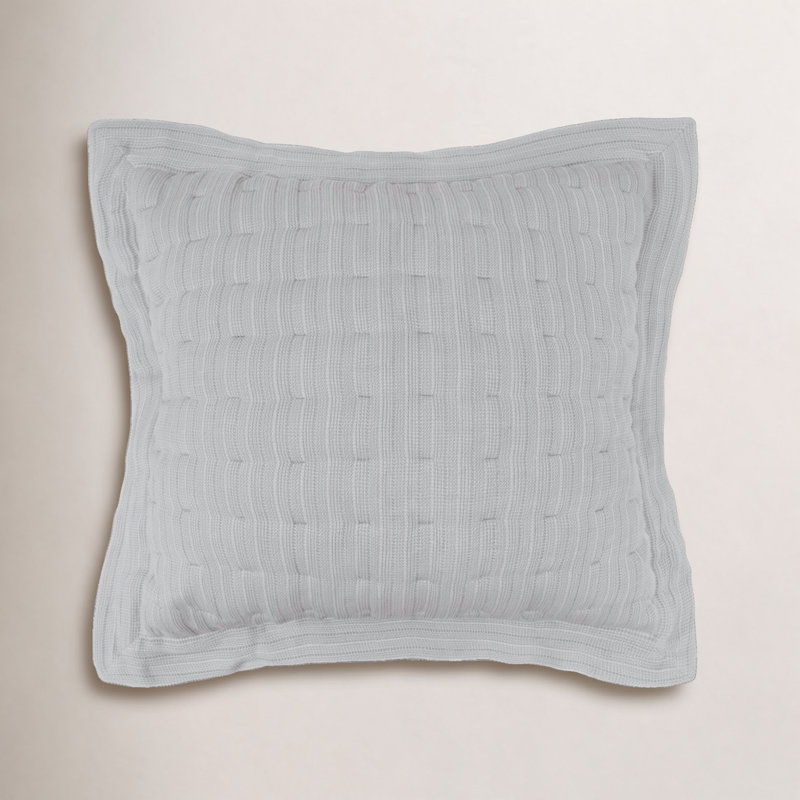 Natasha 100% Cotton Envelope Sham, Euro, Shale