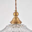 Lustre bronze antique avec abat-jour texturé-130769849