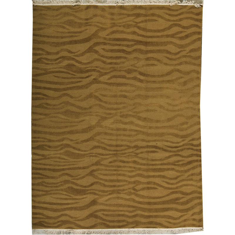 Hand-Knotted High-Quality Brown Area Rug