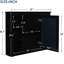 Armoire murale de salle de bain avec miroir 35 po x 28 po, élégante, fonctionnelle 28 po