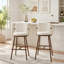 Tabouret d'intérieur rembourré avec structure en métal